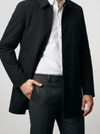 Men's Autumn Padded Jacket with Point Collar