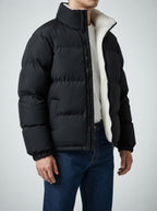Men's Autumn Padded Puffer Jacket with Borg Lining