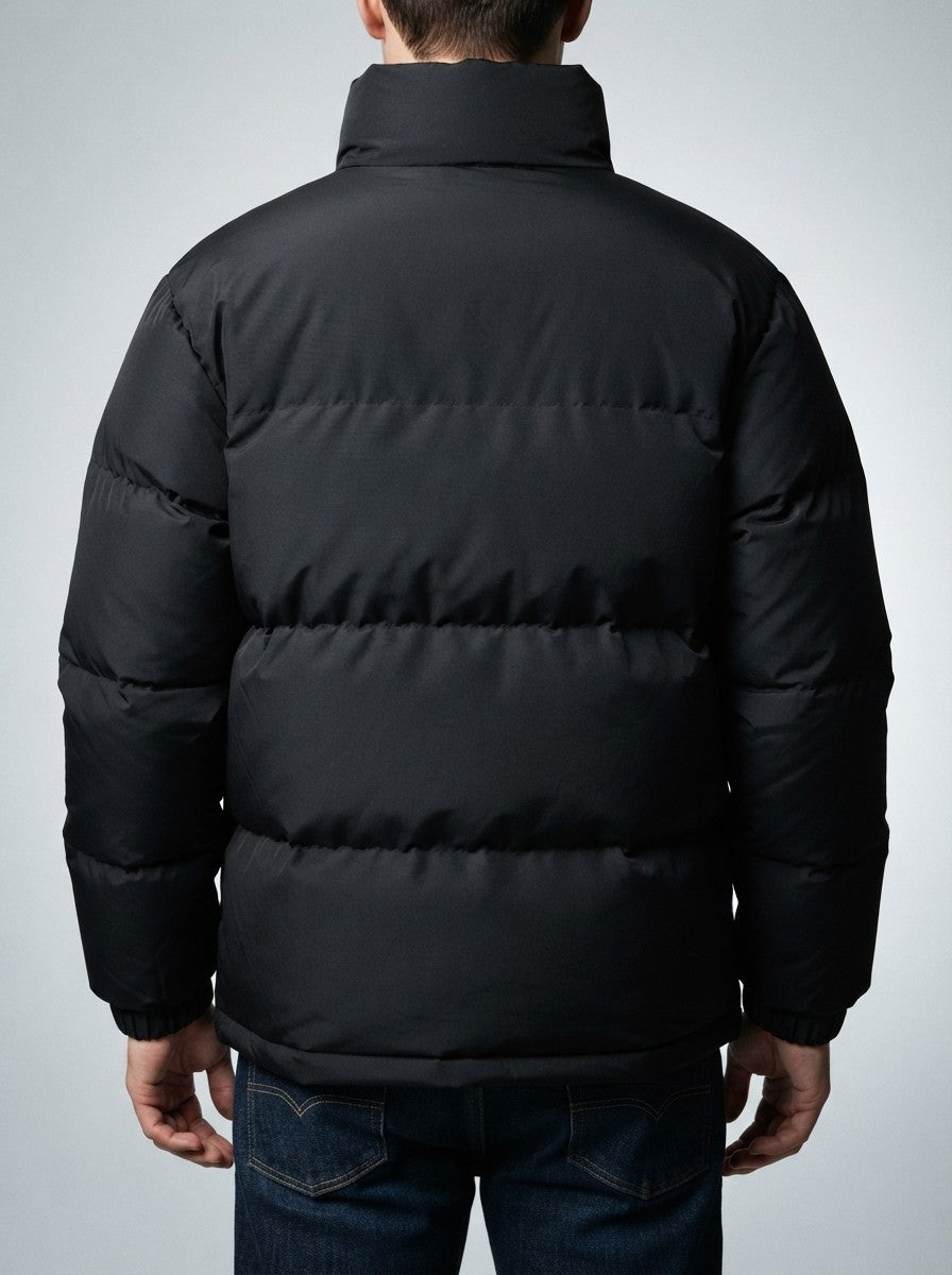 Men's Autumn Padded Puffer Jacket with Borg Lining