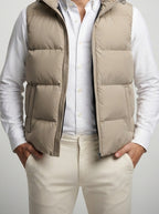 Men's Autumn Padded Quilted Hooded Gilet