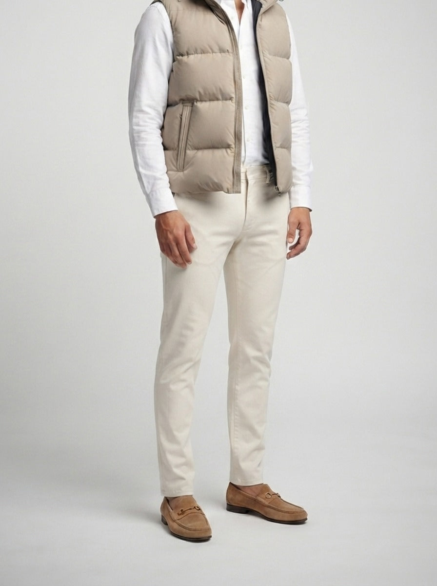 Men's Autumn Padded Quilted Hooded Gilet