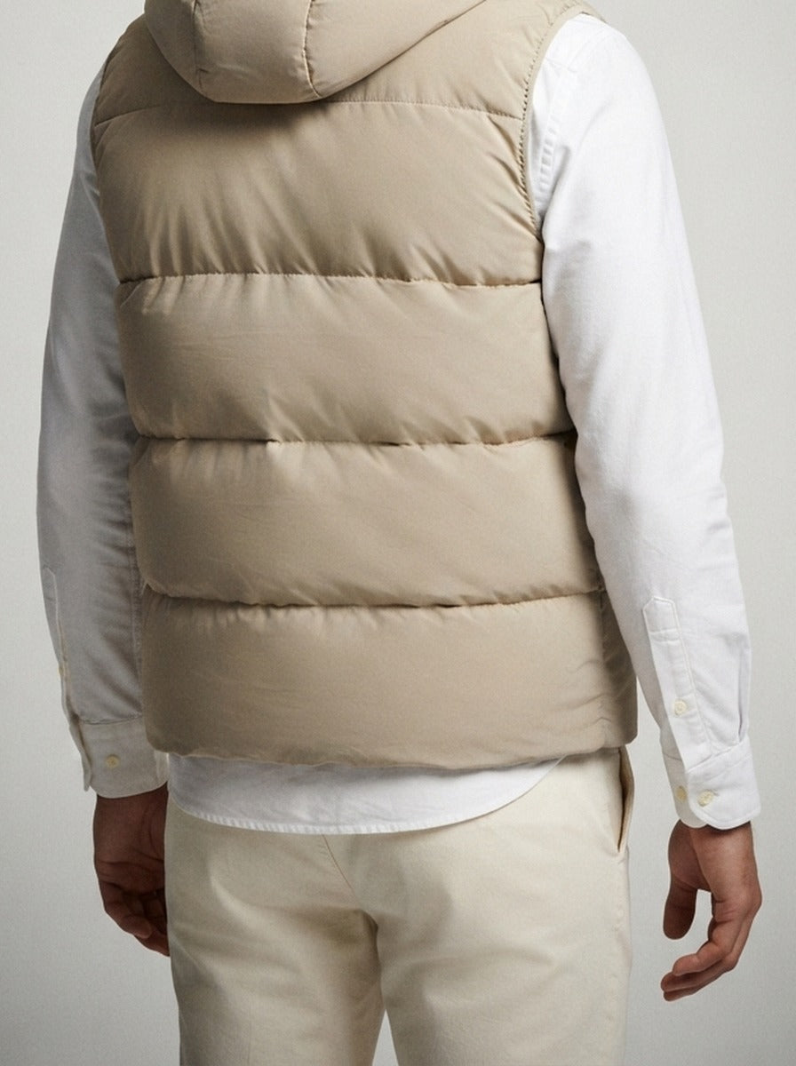 Men's Autumn Padded Quilted Hooded Gilet