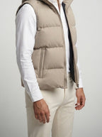 Men's Autumn Padded Quilted Hooded Gilet