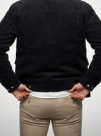 Men's Autumn Pile Collar Corduroy Trucker Jacket
