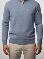Men's Autumn Quarter Zip Knit Jumper