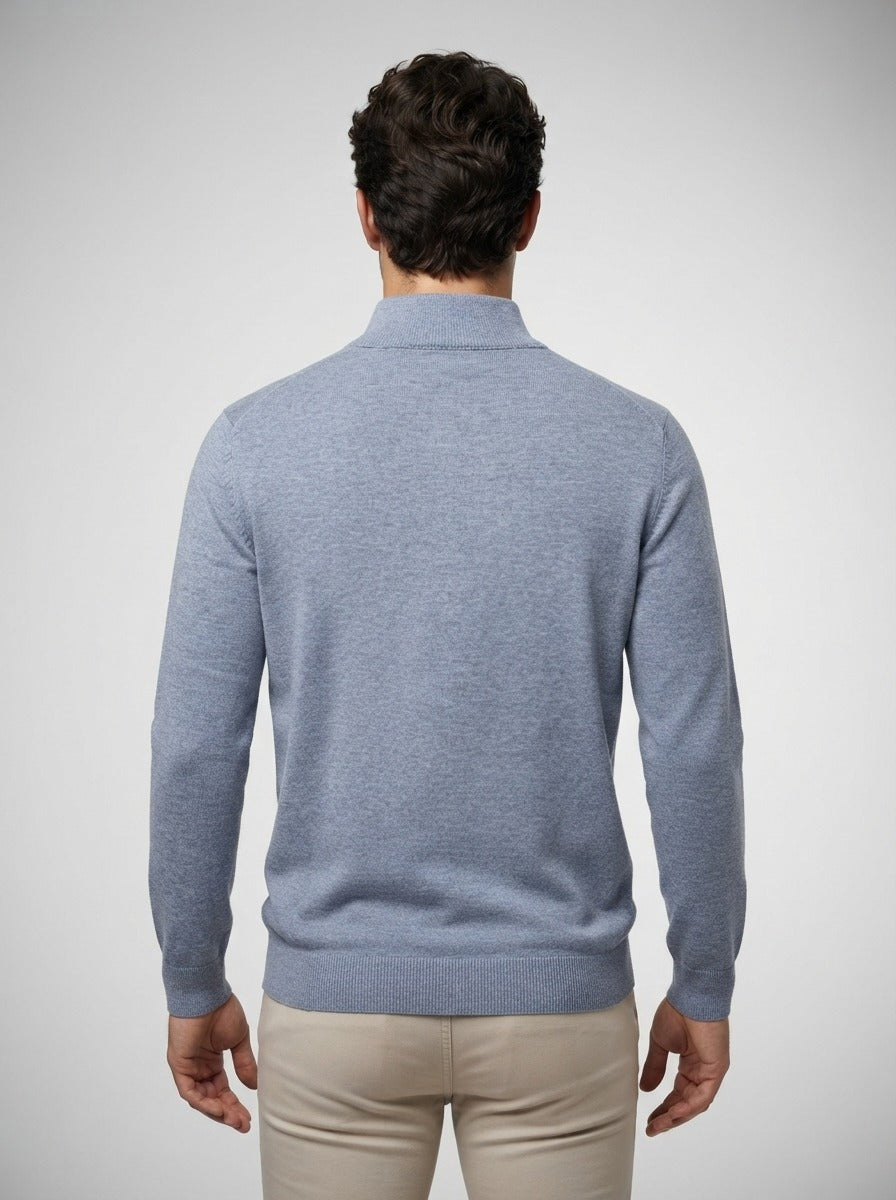 Men's Autumn Quarter Zip Knit Jumper