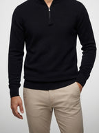 Men's Autumn Quarter Zip Knit Jumper
