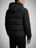 Men's Autumn Quilted Puffer Jacket with Fleece Lined Hood