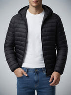 Men's Autumn Quilted Puffer Jacket with Hood