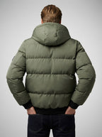 Men's Autumn Quilted Puffer Jacket with Removable Hood