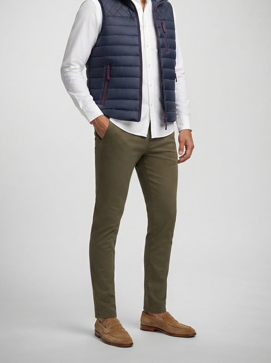 Men's Autumn Quilted Stand Collar Padded Gilet