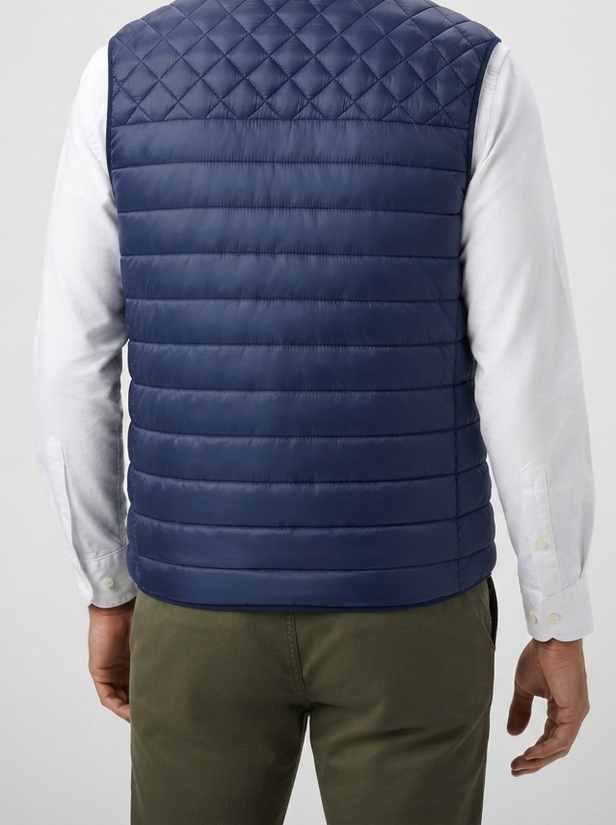 Men's Autumn Quilted Stand Collar Padded Gilet