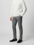 Men's Autumn Ribbed Jumper with Crew Neck
