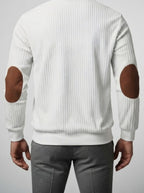 Men's Autumn Ribbed Knit Half Zip Jumper