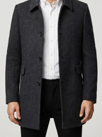 Men's Autumn Single Breasted Point Collar Coat