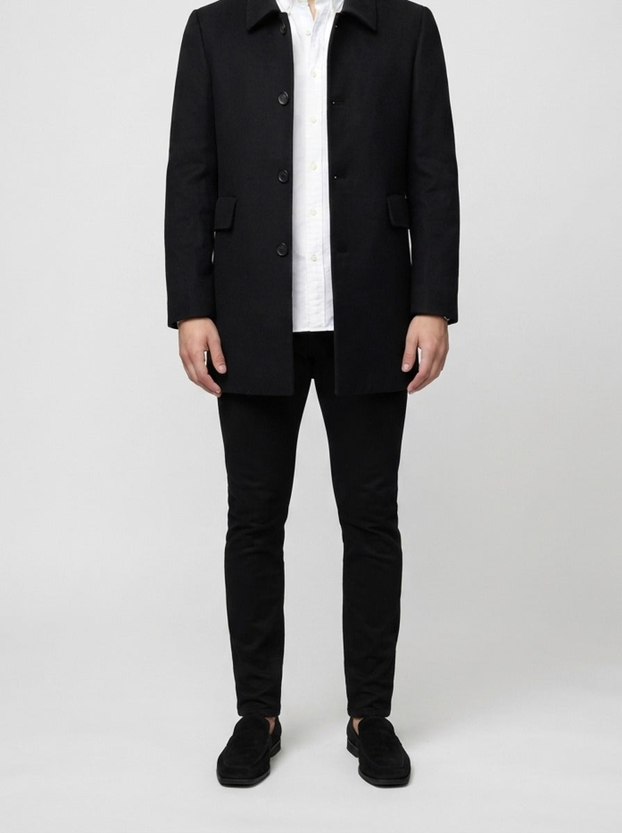 Men's Autumn Single Breasted Point Collar Coat