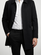 Men's Autumn Single Breasted Point Collar Coat