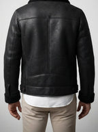 Men's Autumn Suede Shearling Reversible Jacket
