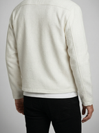 Men's Autumn Textured Full Zip Overshirt