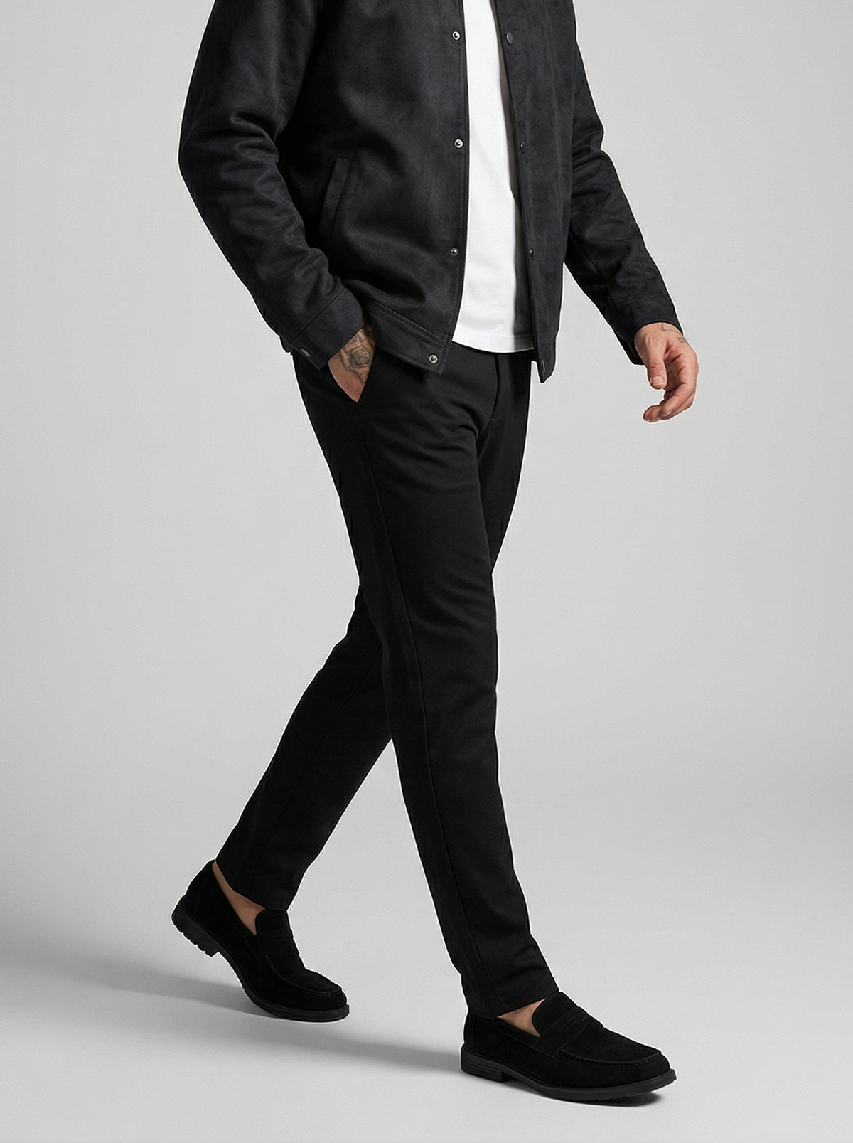 Men's Autumn Textured Snap Front Overshirt