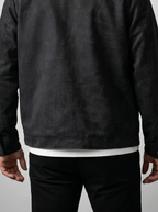 Men's Autumn Textured Snap Front Overshirt