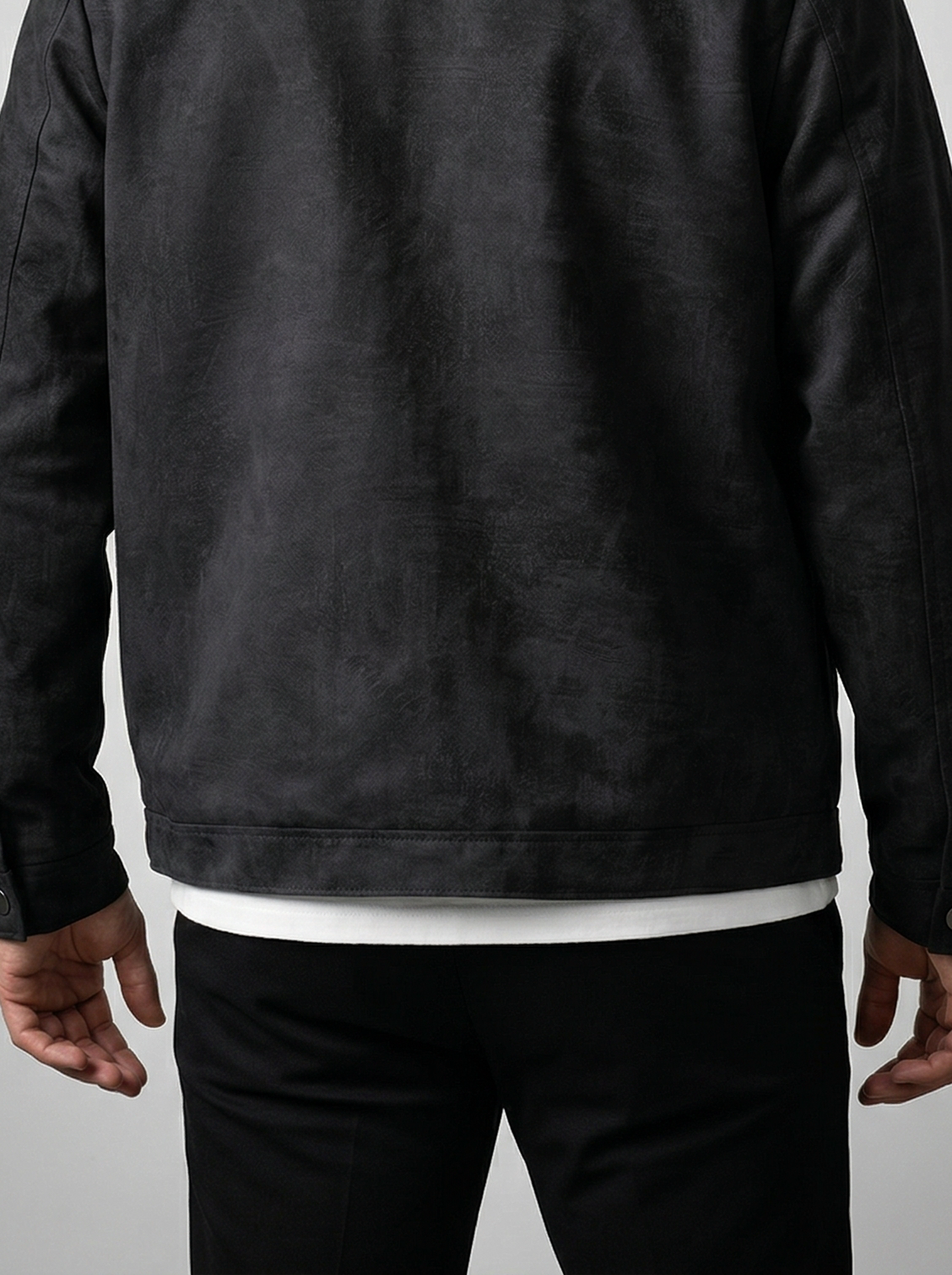 Men's Autumn Textured Snap Front Overshirt