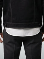 Men's Autumn Trucker Jacket with Sherpa Collar