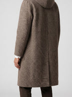 Men's Autumn Twill Hooded Toggle Duffle Coat