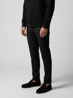 Men's Autumn Varsity Jacket with Snap Front and Ribbed Collar