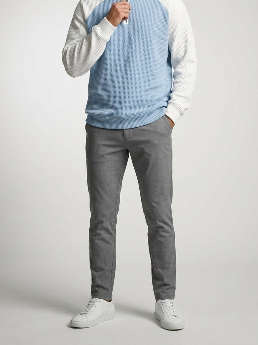 Men's Autumn Waffle Knit Quarter Zip Jumper