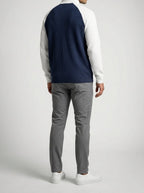 Men's Autumn Waffle Knit Quarter Zip Jumper