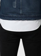 Men's Autumn Washed Denim Zip-Up Jacket