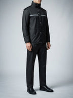 Men's Autumn Waterproof Rain Suit with Reflective Strips | Jacket and Trousers Set
