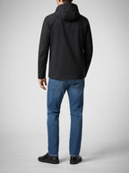 Men's Autumn Waterproof Shell Rain Jacket with Toggle Hood