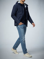 Men's Autumn Waterproof Shell Rain Jacket with Toggle Hood