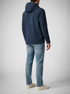 Men's Autumn Waterproof Shell Rain Jacket with Toggle Hood