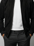 Men's Autumn Zip Front Stand Collar Flight Jacket