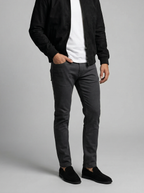 Men's Autumn Zip Front Stand Collar Flight Jacket