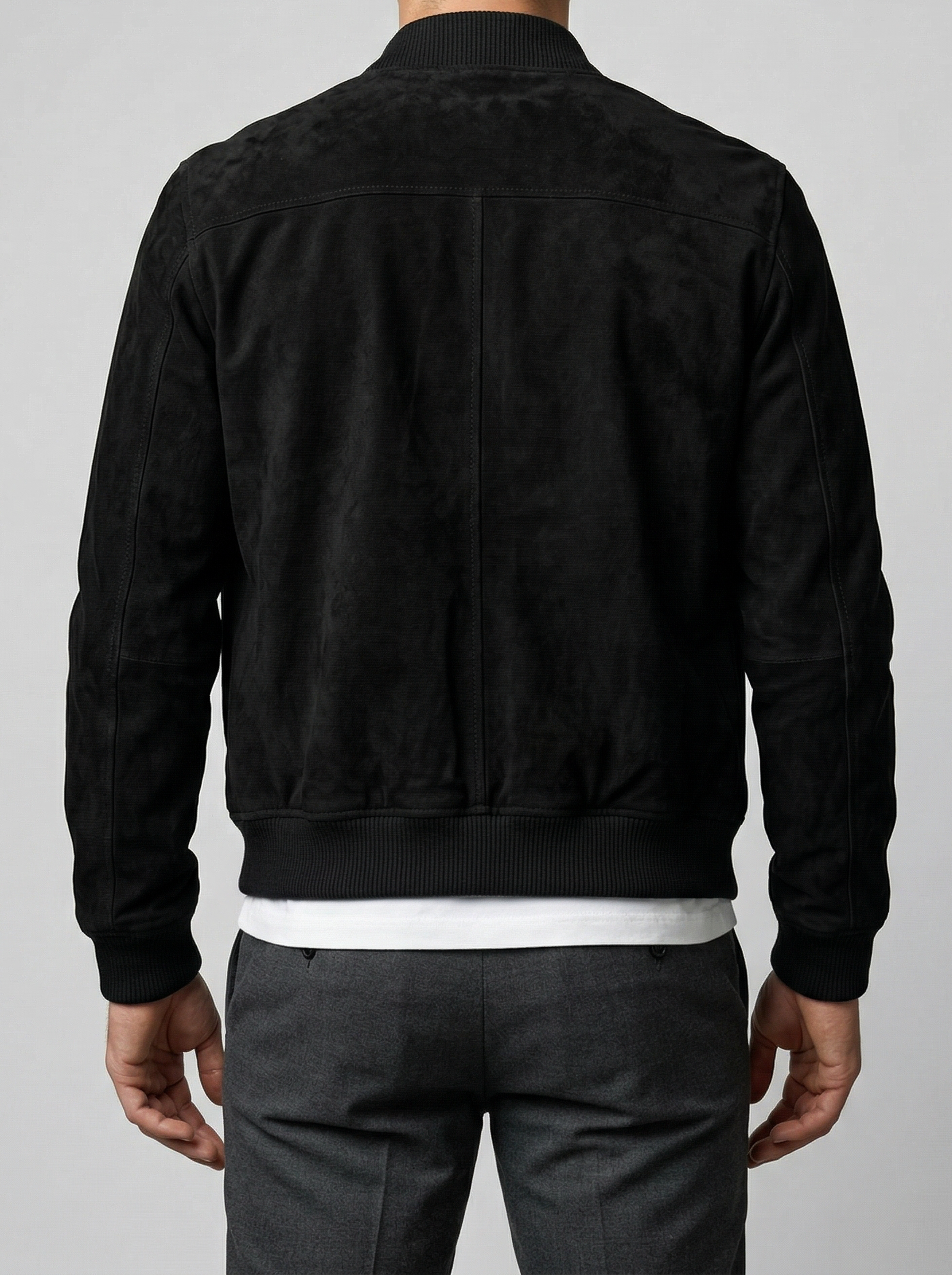 Men's Autumn Zip Front Stand Collar Flight Jacket