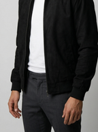 Men's Autumn Zip Front Stand Collar Flight Jacket