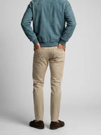 Men's Autumn Zip-Up Bomber Jacket with Ribbed Collar