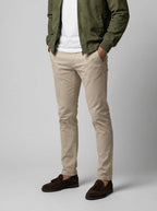 Men's Autumn Zip-Up Bomber Jacket with Ribbed Collar