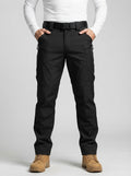 Men's Casual Cargo Trousers with Belt Loop Waistband