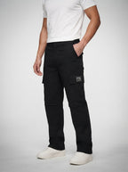 Men's Casual Cargo Trousers with Drawstring Waist
