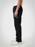 Men's Casual Cargo Trousers with Drawstring Waist