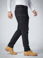 Men's Casual Cargo Trousers with Flap Pockets