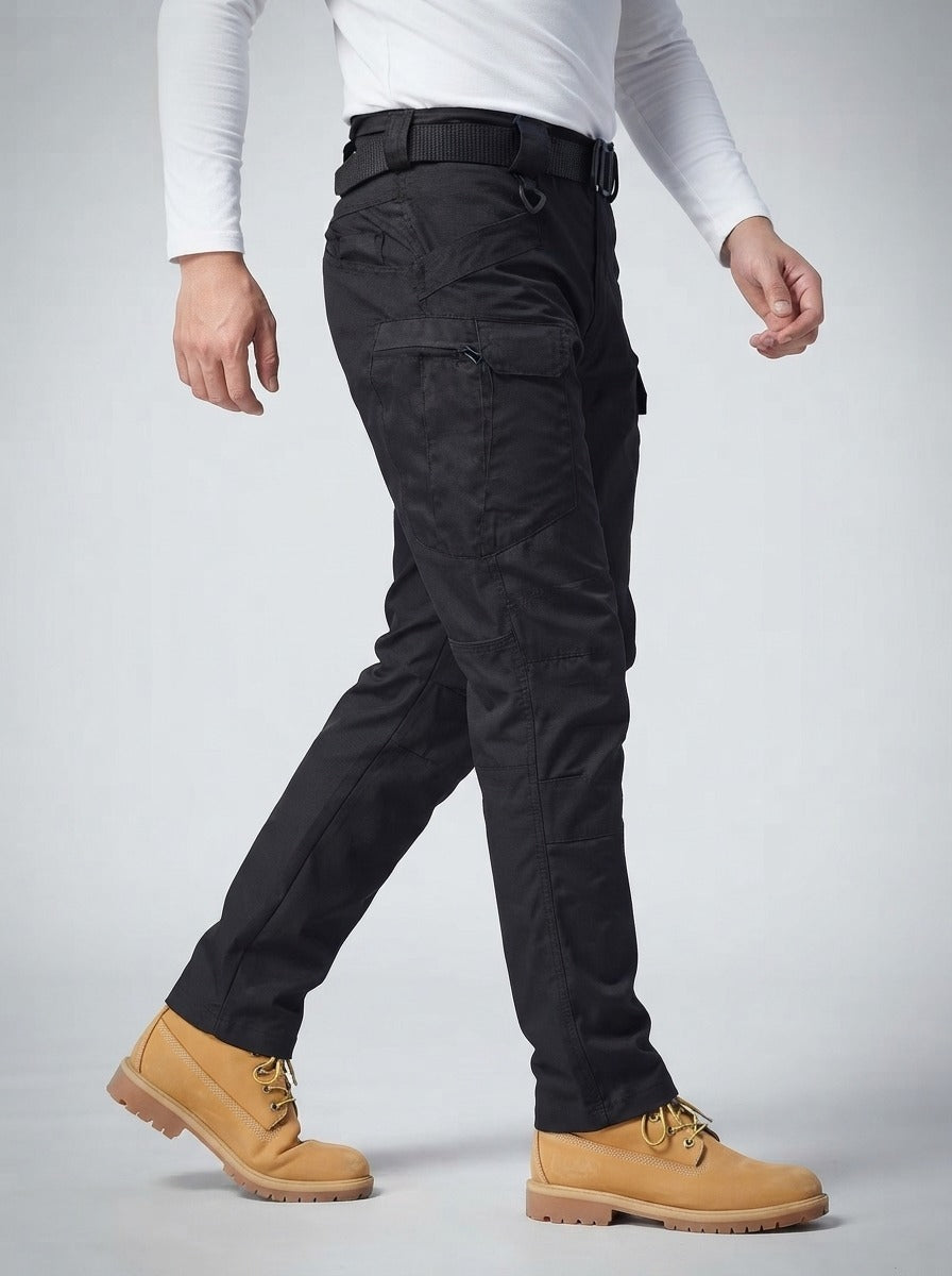 Men's Casual Cargo Trousers with Flap Pockets