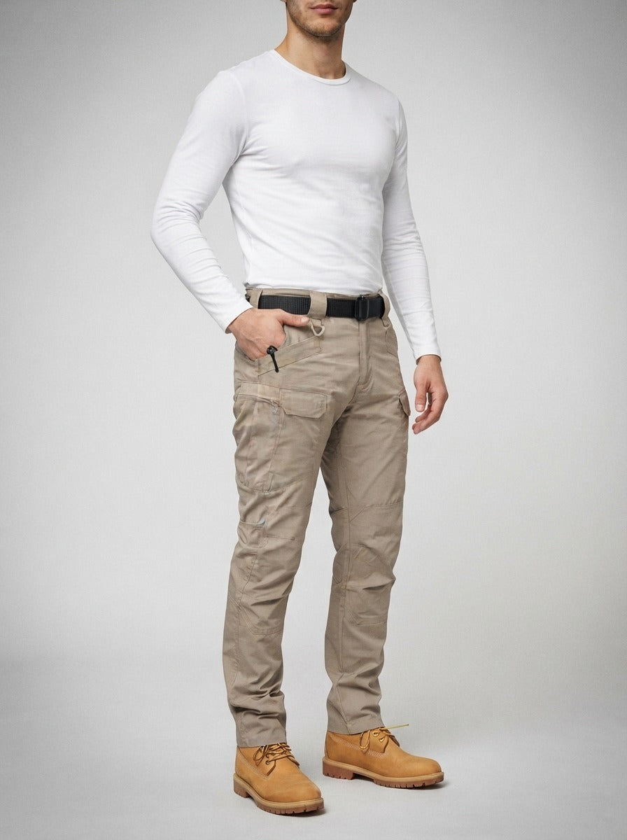 Men's Casual Cargo Trousers with Flap Pockets