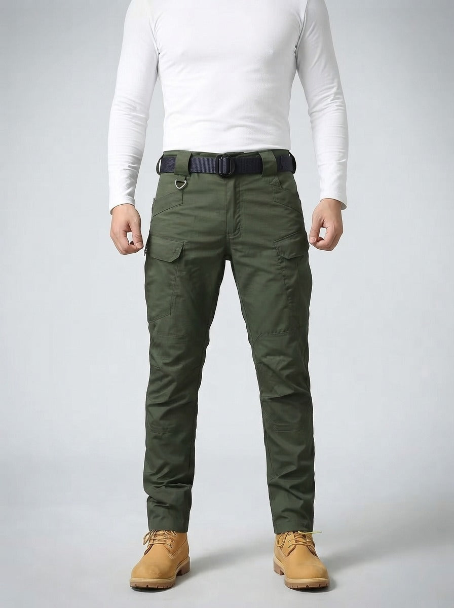 Men's Casual Cargo Trousers with Flap Pockets
