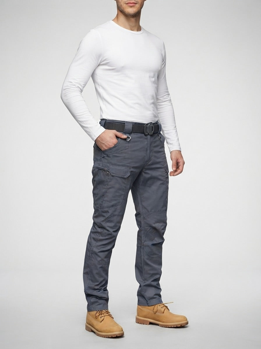 Men's Casual Cargo Trousers with Flap Pockets